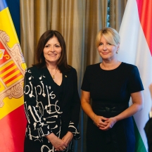 Július 22-én, kedden a Magyar Diplomáciai Akadémia végzős diákjainak tartott előadást Andorra külügyminisztere, Imma Tor Faus.